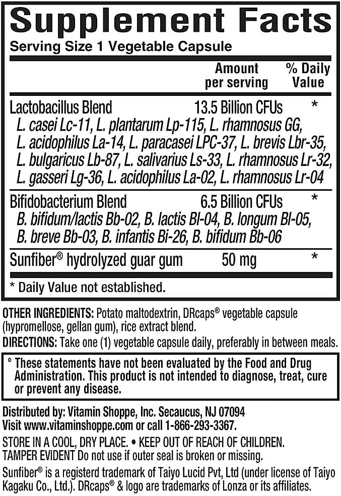 Probiotic - 20 Billion CFUs - Supports Digestive Health (60 Vegetable Capsules)