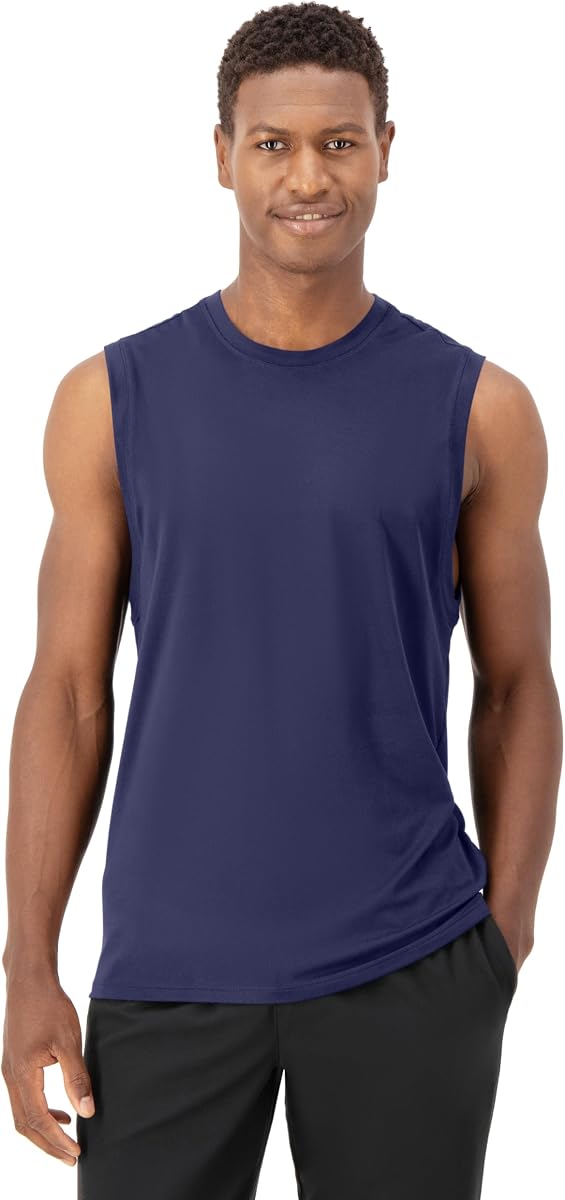 Hanes Camiseta sin Mangas para Hombre, Camisetas sin Mangas Moves Performance, Ropa de Rendimiento para Hombre, Que Absorbe la Humedad, elástica