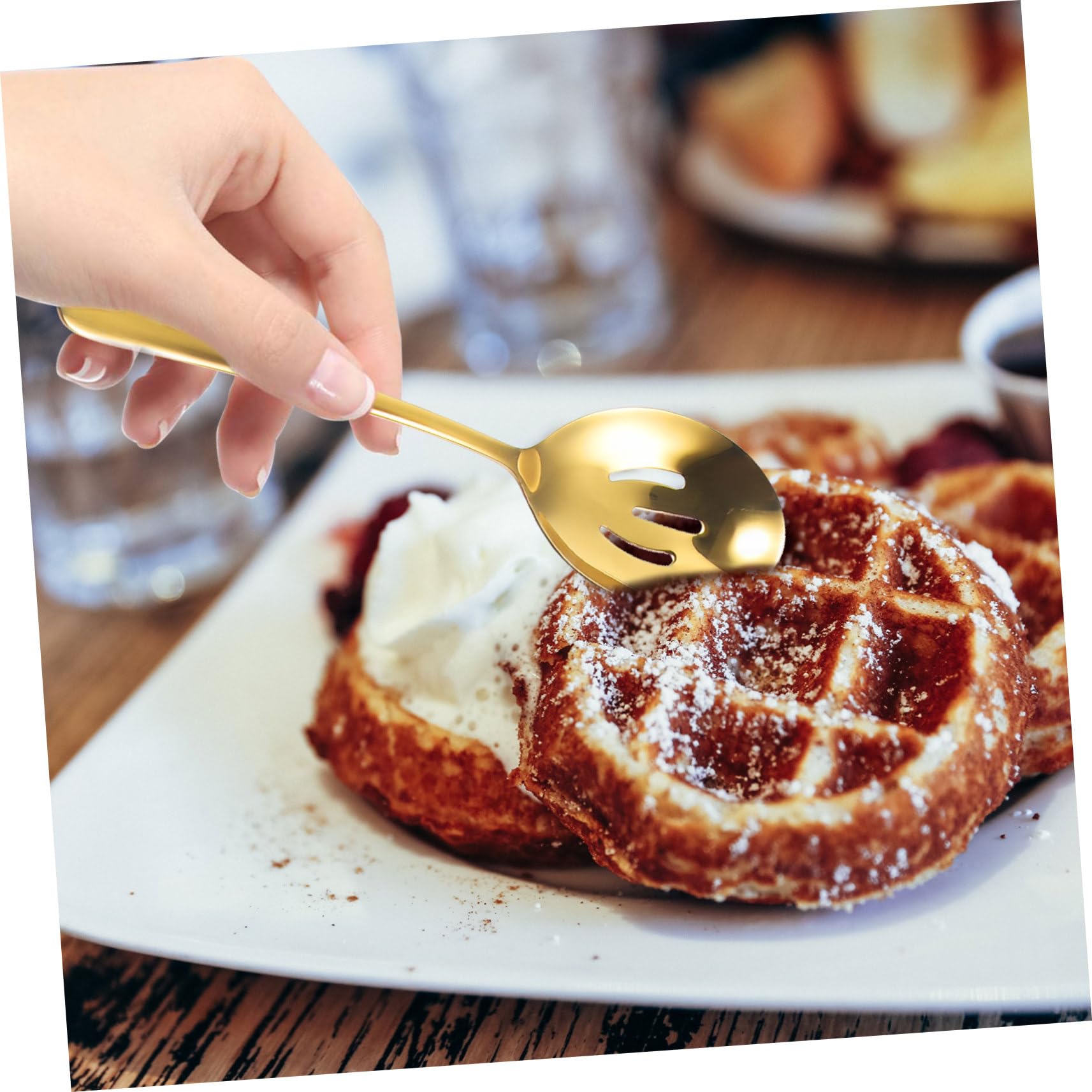 Zerodeko Ustensiles de Service Acier Inoxydable de Couverts avec Pelle à Tarte Spatule à Gâteau et Pelle à Fromage pour Buffet et Maison