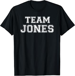 Funny Family Sports Team Jones Last Name Jones T-Shirt