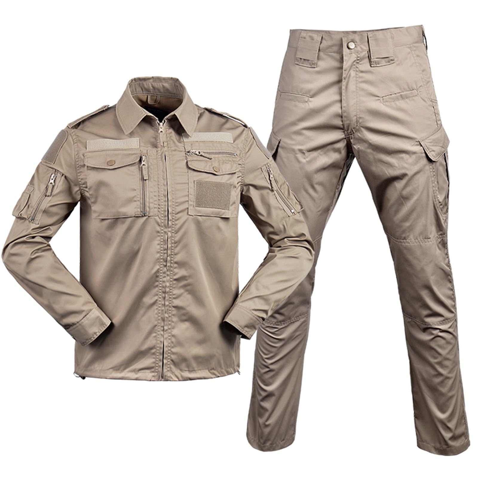 2026 Herren Taktischer Anzug Für Paintball, Kampfhemd und Lange Ärmel Hosen Ripstop Woodland Jagd Militär Multicam Airsoft für Trekking Radfahren Camping Alltag
