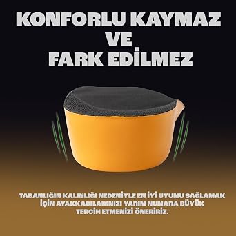 Exland Boy Uzatan Tabanlık 3 Cm Gizli Topuk Yükseltici Iç Taban | Kadınlar & Erkekler Için Ortopedik Destek (L (42-43))