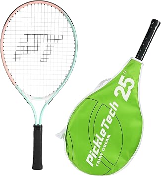PICKLETECH Kids Tennis Racket for Junior Toddlers Starter Kit 17-25" Tennis Racquet for Girls and Boys with Carry Bag, Lightweight for Beginners