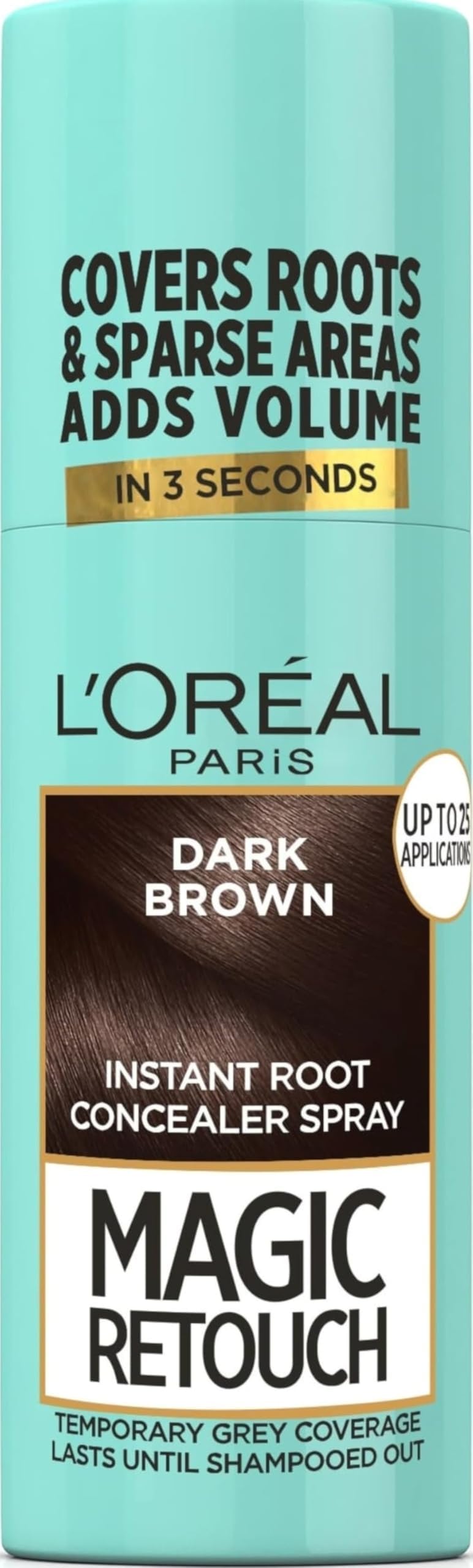 L'Oréal Paris Magic Retouch Temporary Root Touch Up Spray, Dark Brown 75ml