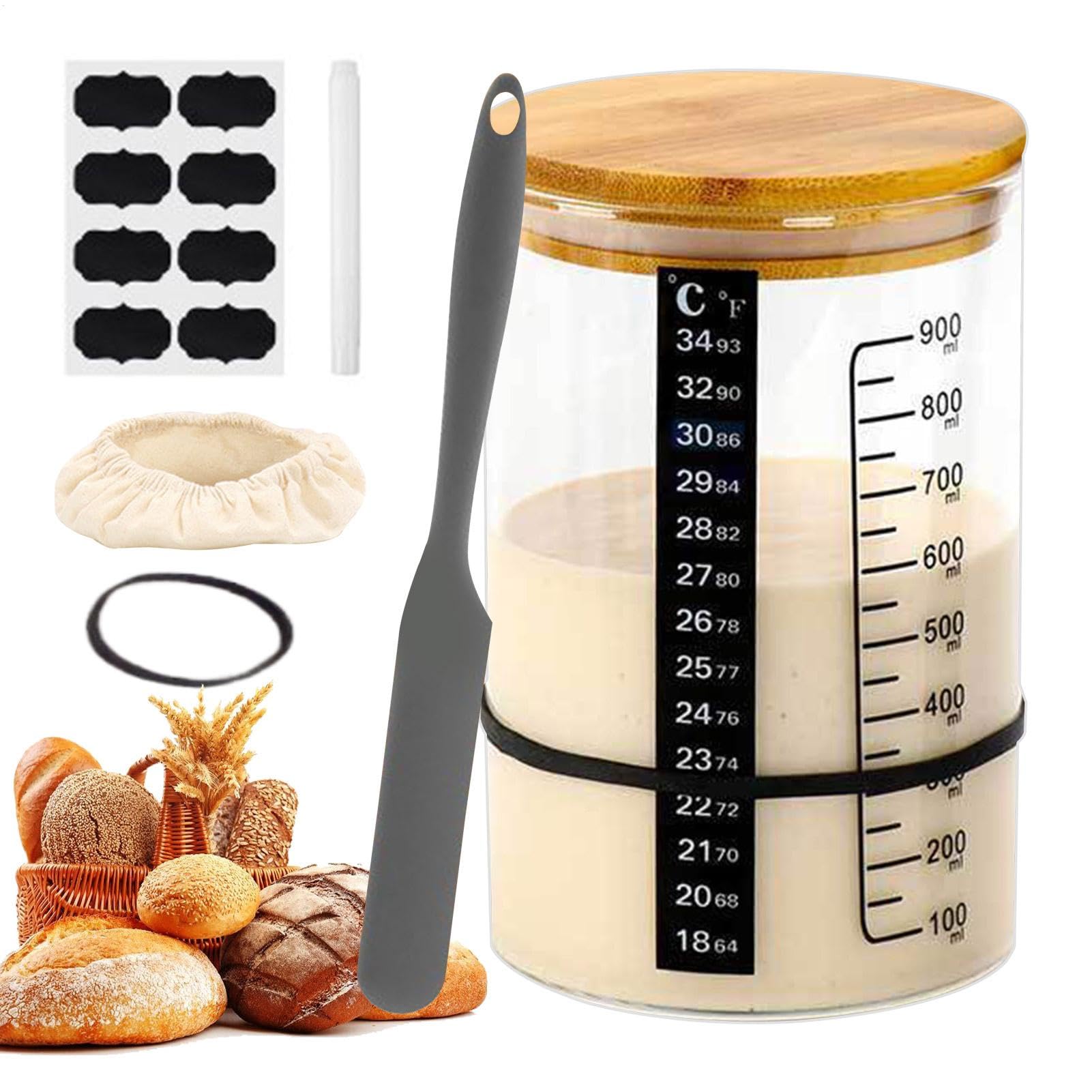 Pot de starter au levain pour éviter les ratés de fermentation du pain