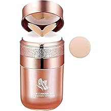 KISHAL Butterfly Air Cushion BB Cream - Moisturizing Concealer Makeup Base, Liquid Foundation With Powder Puff - Effectively Covers Skin Blemishes Lvory