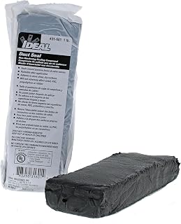 IDEAL Duct Seal 1 lb Gray Putty - Non-Toxic UL Listed Sealant for Ducts, Junction Boxes, Flashings & Service Entrances
