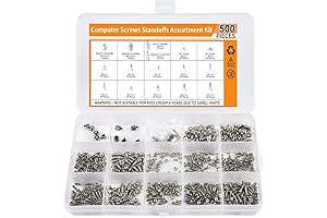 500PCS M.2 SSD Screw Kit, M.2 Standoff and Screw Kit For All Motherboards