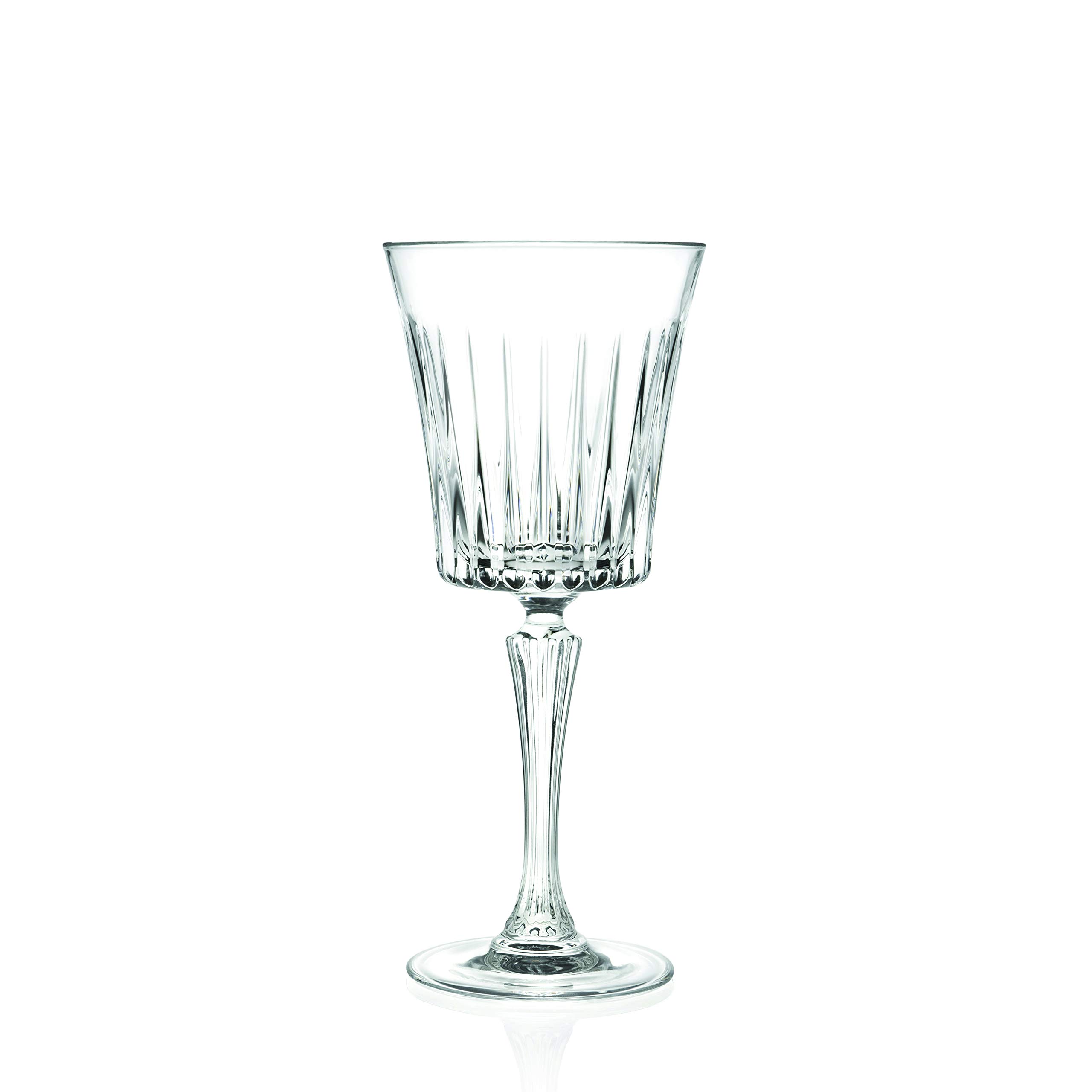 Barski Set di 6 calici da vino rosso, vino bianco, calici da vino, calici da acqua, calici in cristallo, 283,5 g, splendidamente progettati in Europa
