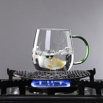 Animal Coffee Cup Cute Duck Inside - 400ML Clear Glass Coffee Cup with Handle,Novelty Animal Cups,Heat Resistant Cute Mugs Tea Cup Milk Cup Best for