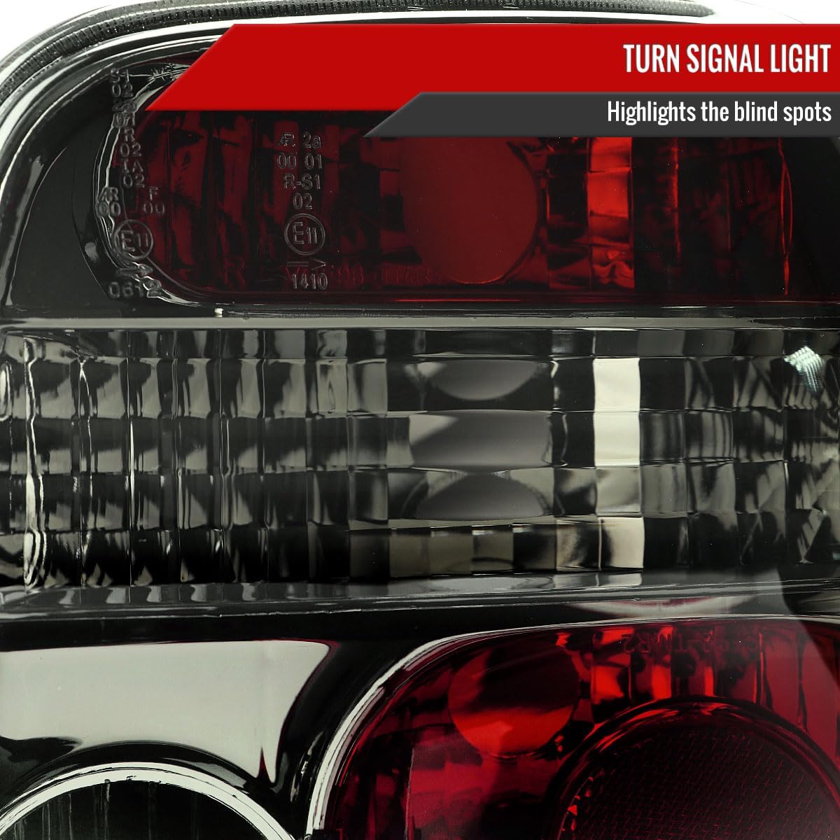 Carpartsinnovate Fits VW 99-06 Golf Mk4 GTI R32 Smoke Lens Parking Tail Lights Brake Rear Lamps