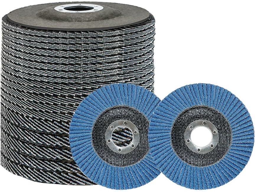 Flap Discs 115mm 20 Pack Sanding Grinding Discs 40/60/80/120 Grit Zirconia Angle Grinder Discs for Sanding Grinding Metal Wood