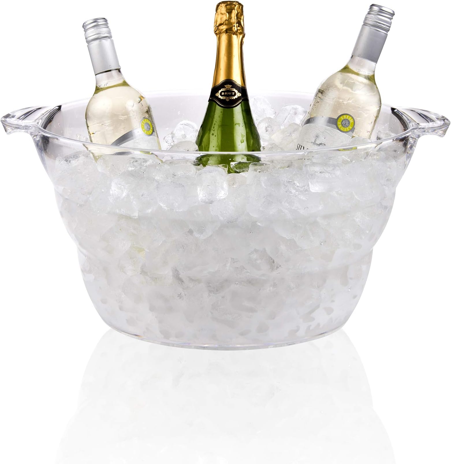 BIBO London - Extra Large 12 Litre Ice Bucket with ★ Free Punch Ladle ★ Ideal Ice Bucket for Parties - The Drinks Cooler of Choice for Beer, Wine, Champagne, Prosecco. Lifetime Guarantee