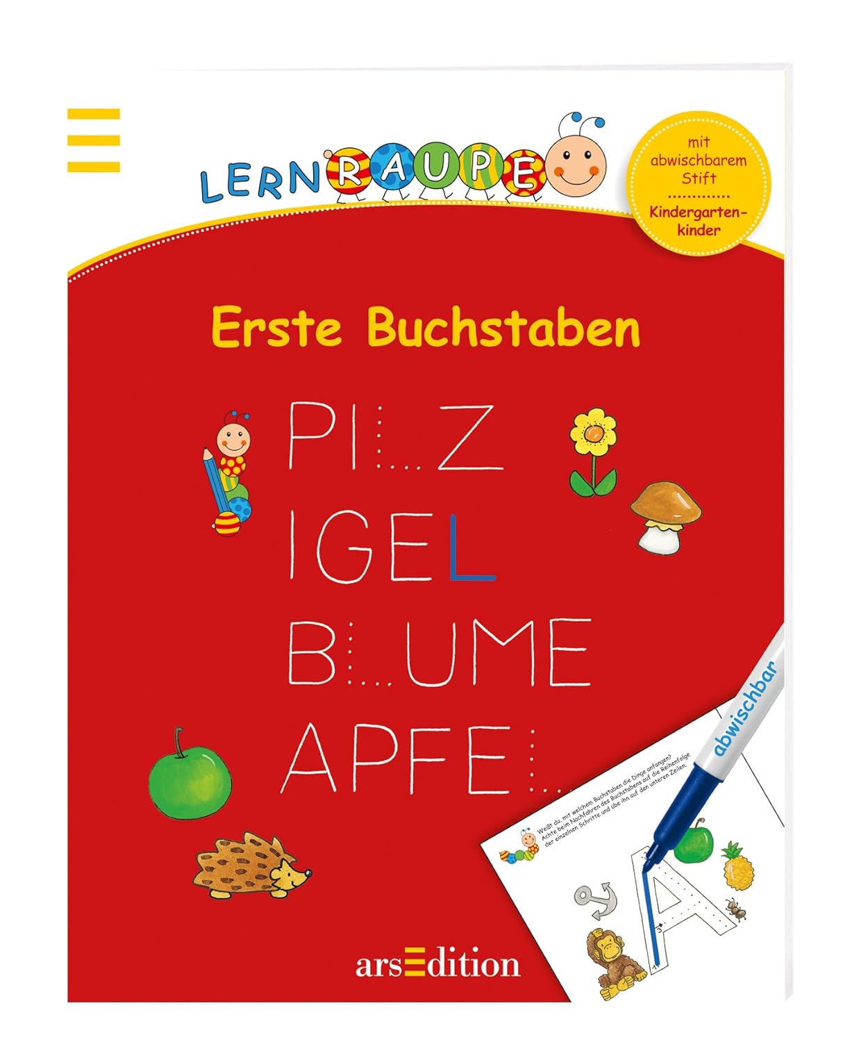 Lernraupe - Mein Sticker-Übungsheft Erste Zahlen