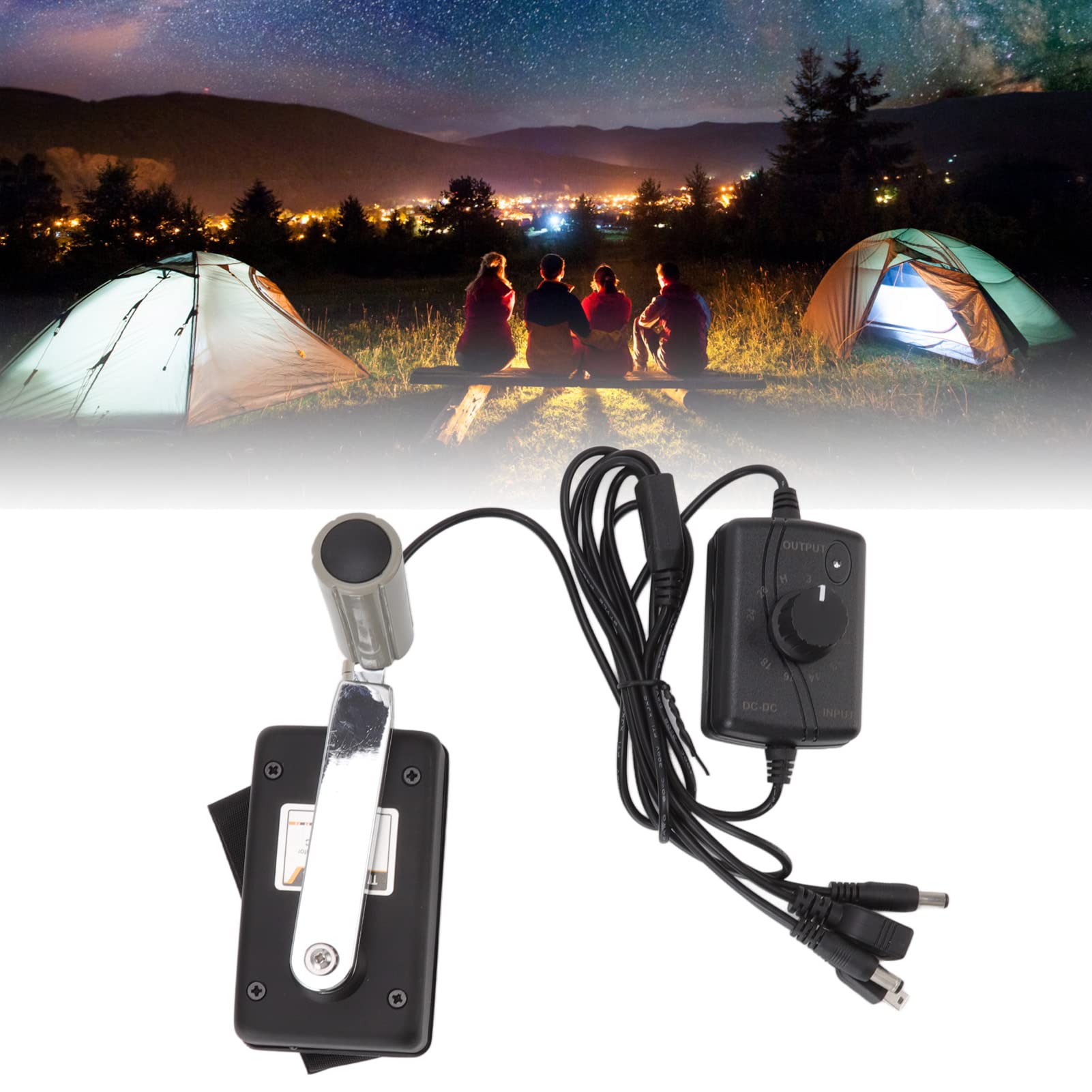 Omabeta Generador de Manivela Portátil de 30 W, Potencia Manual de Alta Eficiencia para Uso en Exteriores de Emergencia, Ligero, Negro