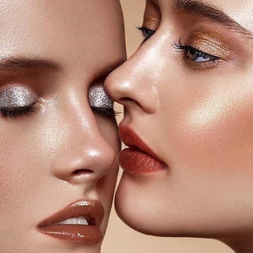 Miniatura 3 de MEICOLY Sombra de ojos cremosa, lápiz de sombra de ojos brillante, lápiz iluminador de ojos, barra de resaltado, suave y liso, fácil de colorear