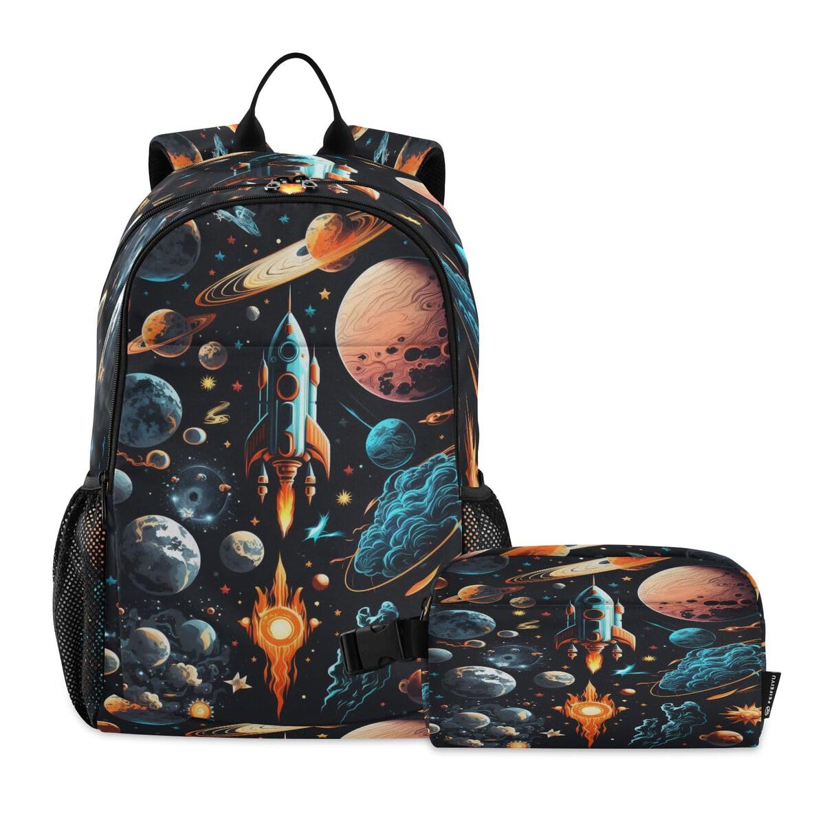 Sac à dos et sac à déjeuner système solaire pour garçons et filles Mnsruu