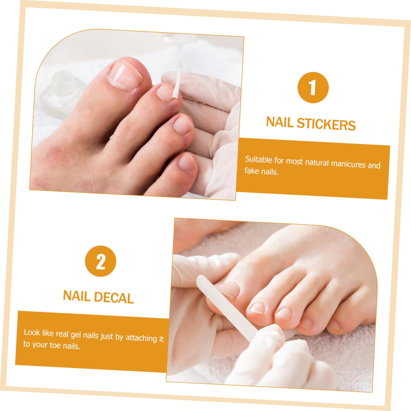 PACKOVE 5 Set Adesivi Per Unghie Decorativi Stickers Per Manicure Facili Applicare Design Chic Per Pedicure Art Per Feste E 8 Fogli*5