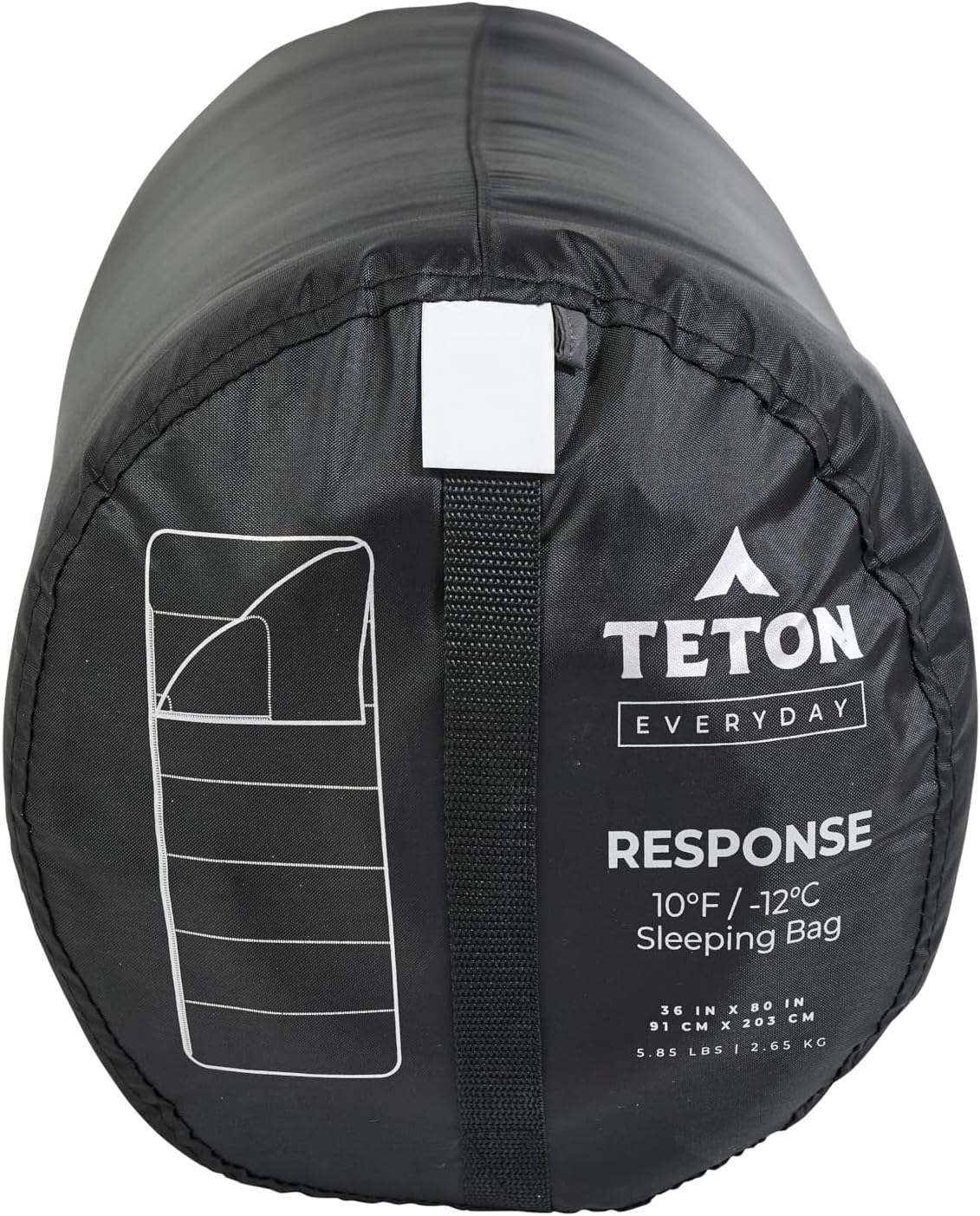 Teton Everyday Response 10F Degree Sleeping Bag for Adults and Kids, 3-Season Sleeping Bags, Stay Warm in Camping Weather, Stuff Sack Included