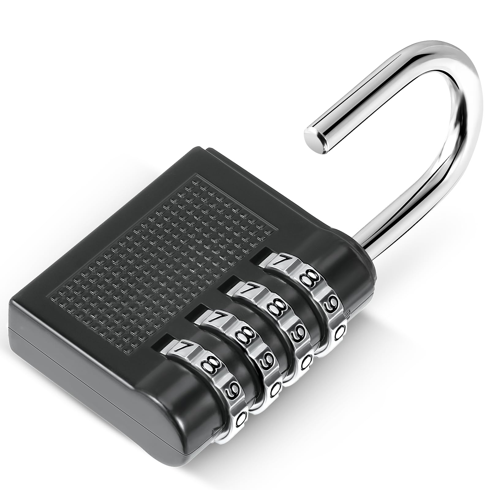 Oderra 4 Dígitos Candados de Combinación, Candado Taquilla, de Seguridad de Aleación de Zinc Adecuado para Dormitorios, Gimnasios, Cobertizos, Almacenes, Portones