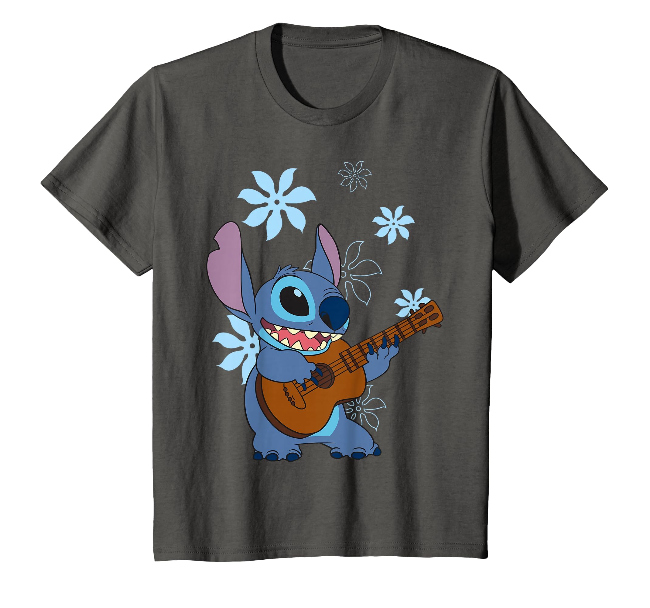 Girl's Lilo &amp; Stitch Floral Ukulele Dance T-Shirt