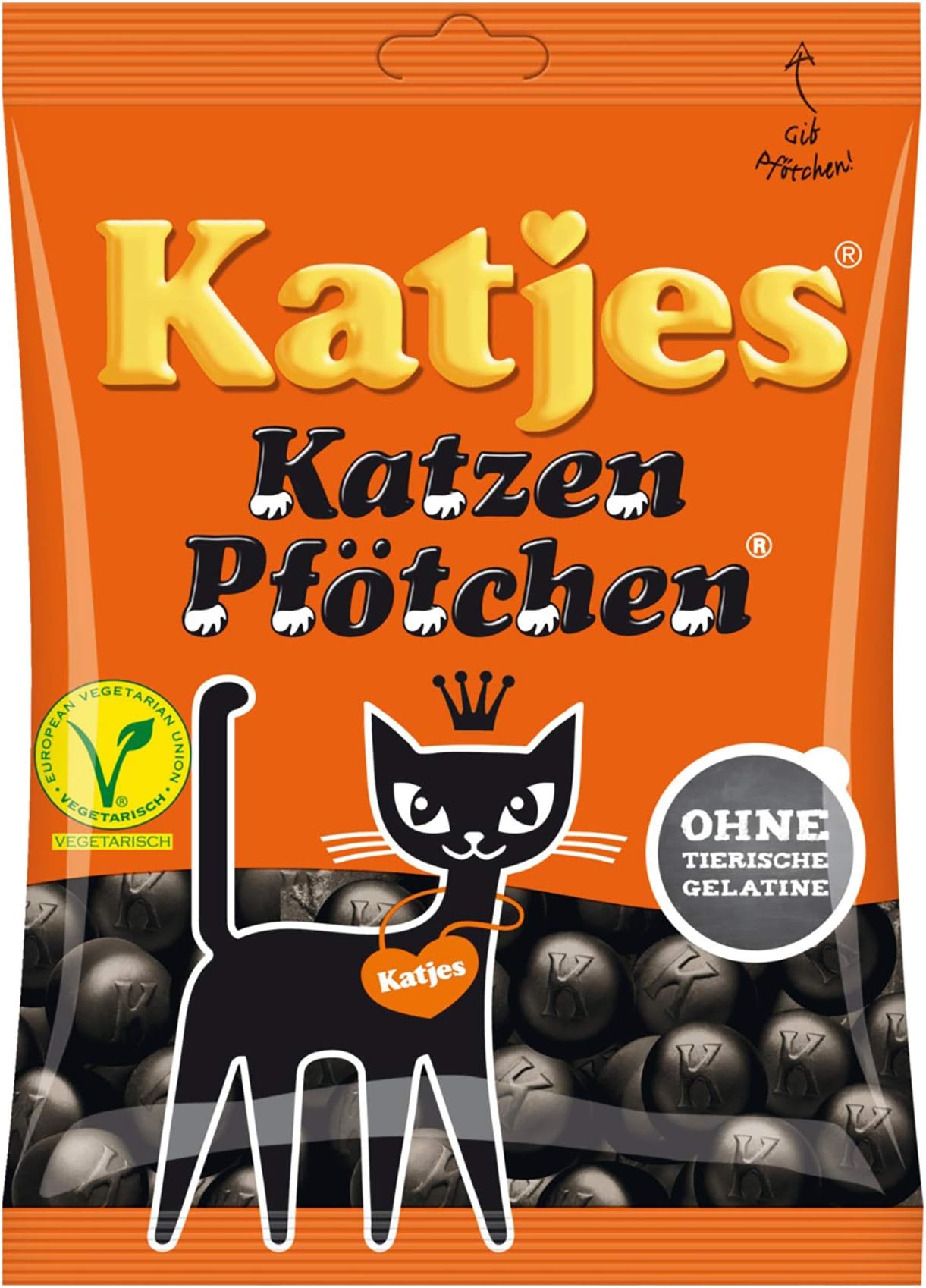Cat’s Paws Licorice Vegetarian Soft Gummi Candy Original from Germany 200g = 7.05oz