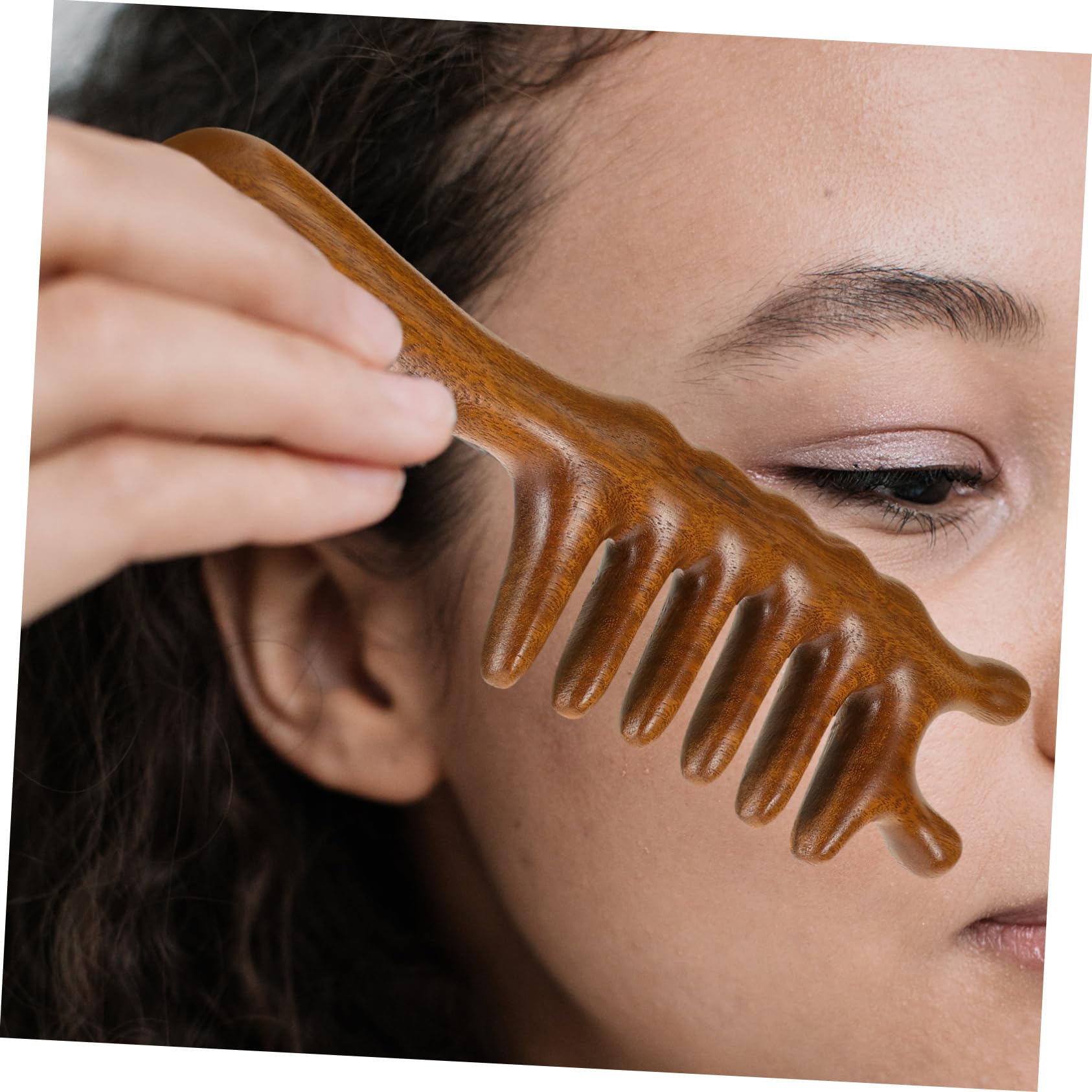 Didiseaon Peine De 3 Piezas Peine De Madera De Anchos Ancho De Mano s Para Cabello Grueso Para Cabello Rizado s Para Mujeres s De