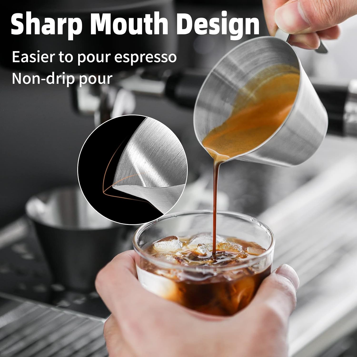 MHW-3BOMBER 53mm Espresso Puck Screen 2 Packs&Espresso Measuring Cup