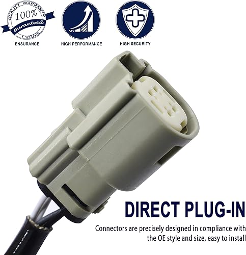 Miniatura 3 de HiSport Sensor de oxígeno O2 calentado, sensor O2 de ubicación aguas abajo de 4 cables, compatible con Ford C-Max Escape Figo Fusion y otros modelos