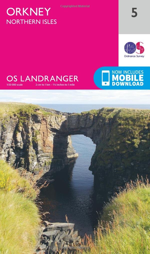 Orkney  Northern Isles Map  Westray Sanday Stronsay  North  by Ordnance Survey