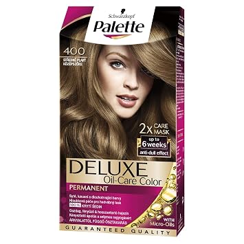 Palette Deluxe Color Creme Hair Oil- Care Color Permanent Hair Dye 400 Medium Blond