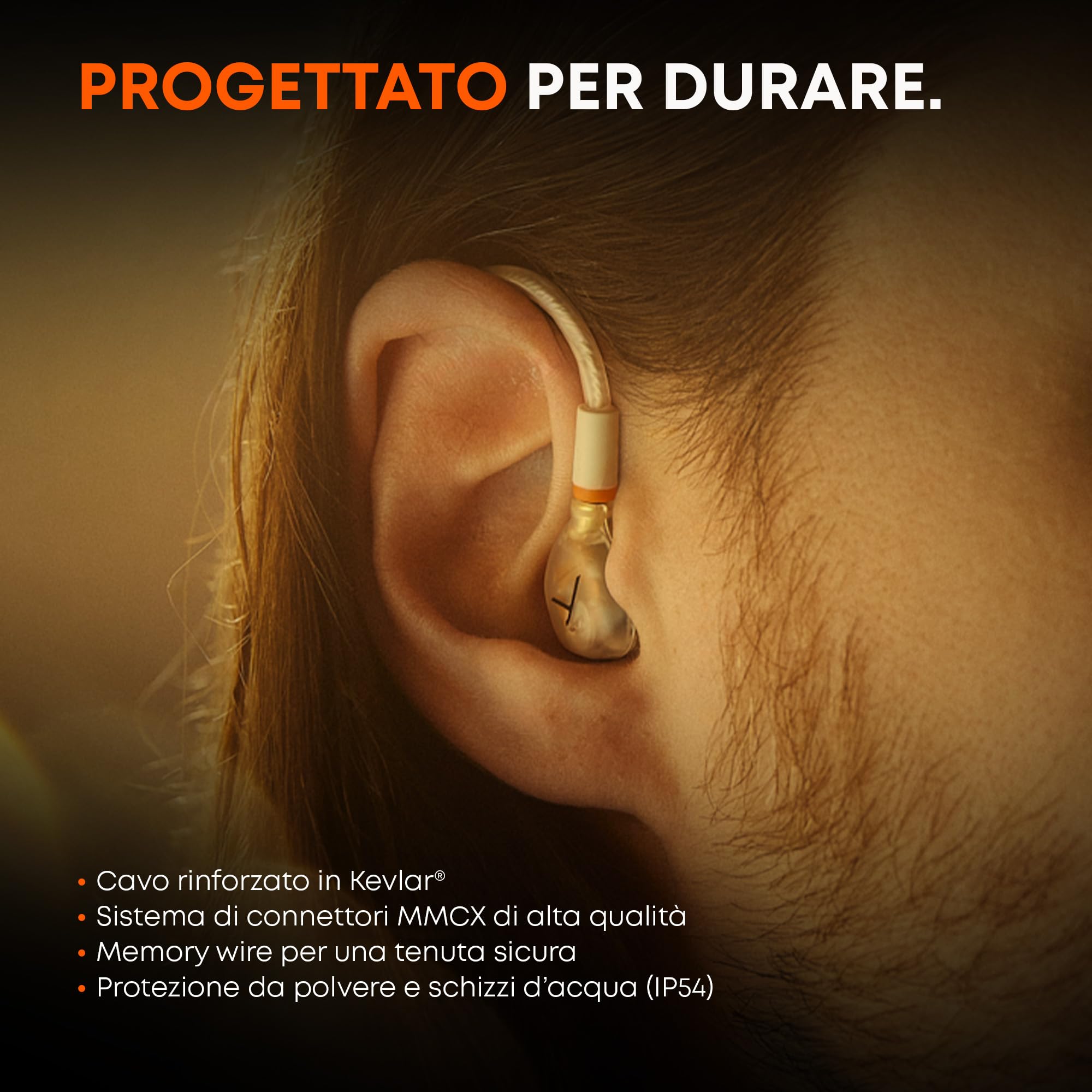 beyerdynamic DT 30 IE monitor in-ear professionale per palco e sala prove | Isolamento passivo fino a 39 dB, vestibilità ergonomica, cavo MMCX rimovibile, trasparente