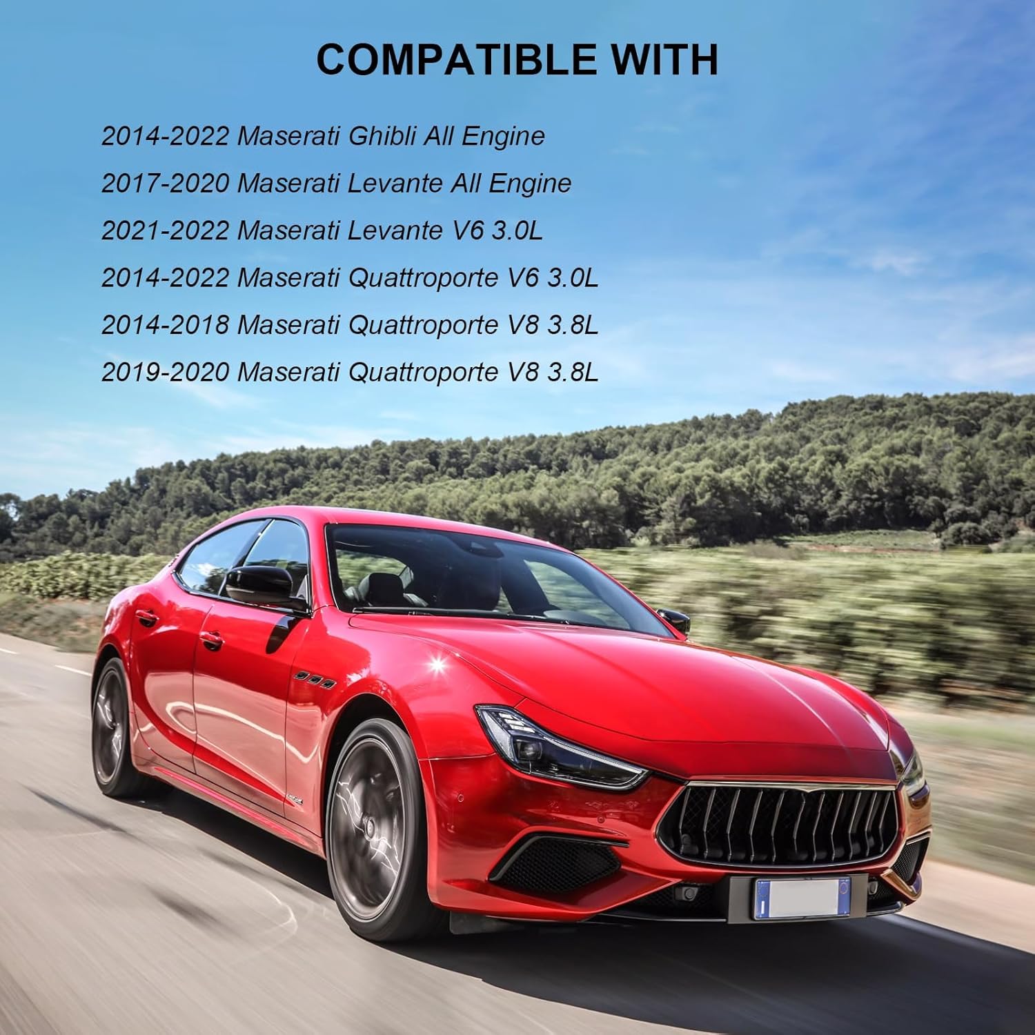670001545 Air Filter 670005021 Air Filter 00311401 Oil Filter Set Compatible with Maserati Ghibli 2014-2012, Levante 2017-2022, Quattroporte 2014-2020 3.0L 2979CC V6 Gas