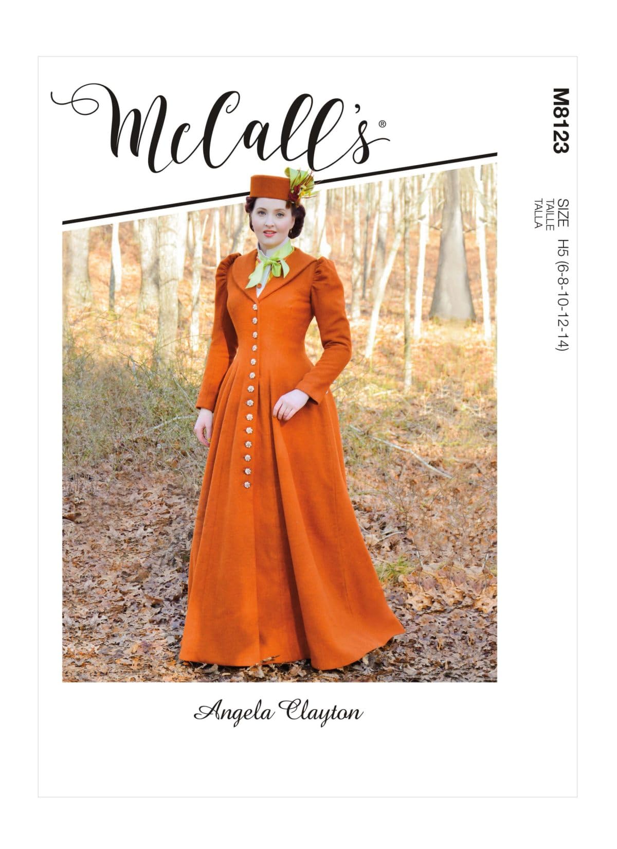 Costume femme orange McCalls M8123 pour coudre facilement un déguisement grande taille