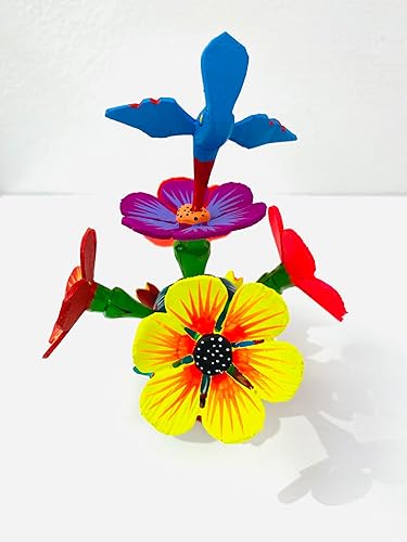 Miniatura 6 de Cactus alebrije with flowers and hummingbirdAlebrije de cactus con flores y colibrí