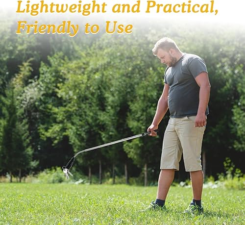 Miniatura 6 de Housolution Linterna magnética flexible de 360, herramienta de recogida magnética telescópica de 32 pulgadas, regalo para hombres, barra magnética