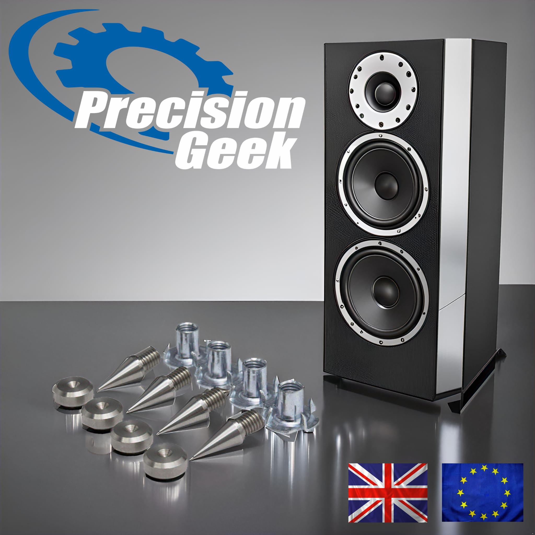 PrecisionGeek Roestvrijstalen Luidspreker Spikes / Boxen Spikes M4 L