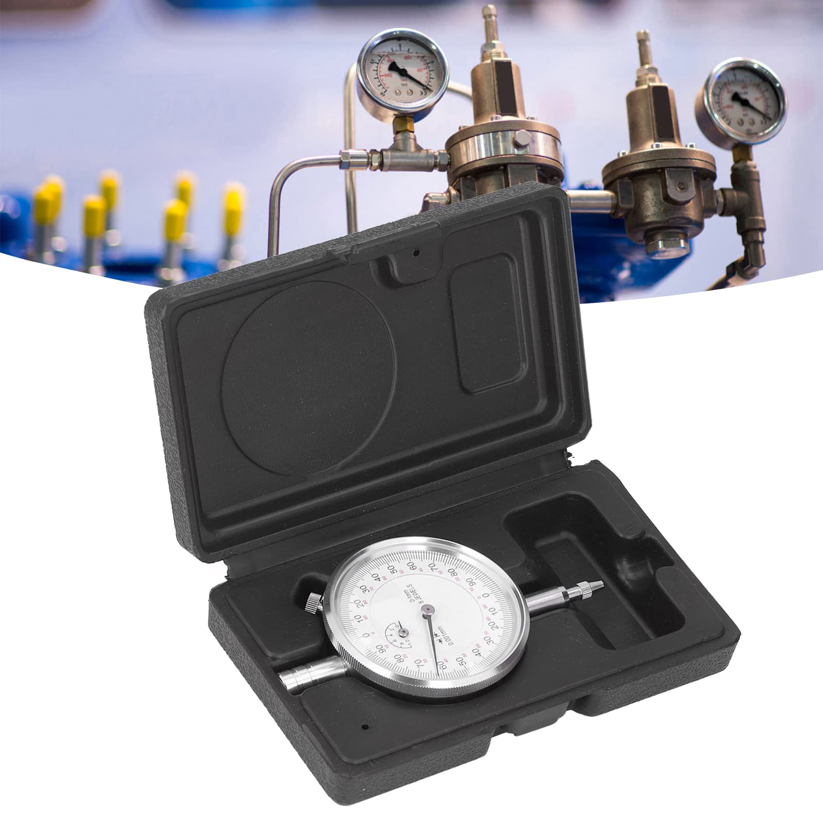 Comparatore a Quadrante, Comparatore, Set di Comparatori a Quadrante, Comparatore a Quadrante 0‑1 Mm Gamma 0,001 Mm Precisione Strumento in Lega di Alluminio Per La Misurazione