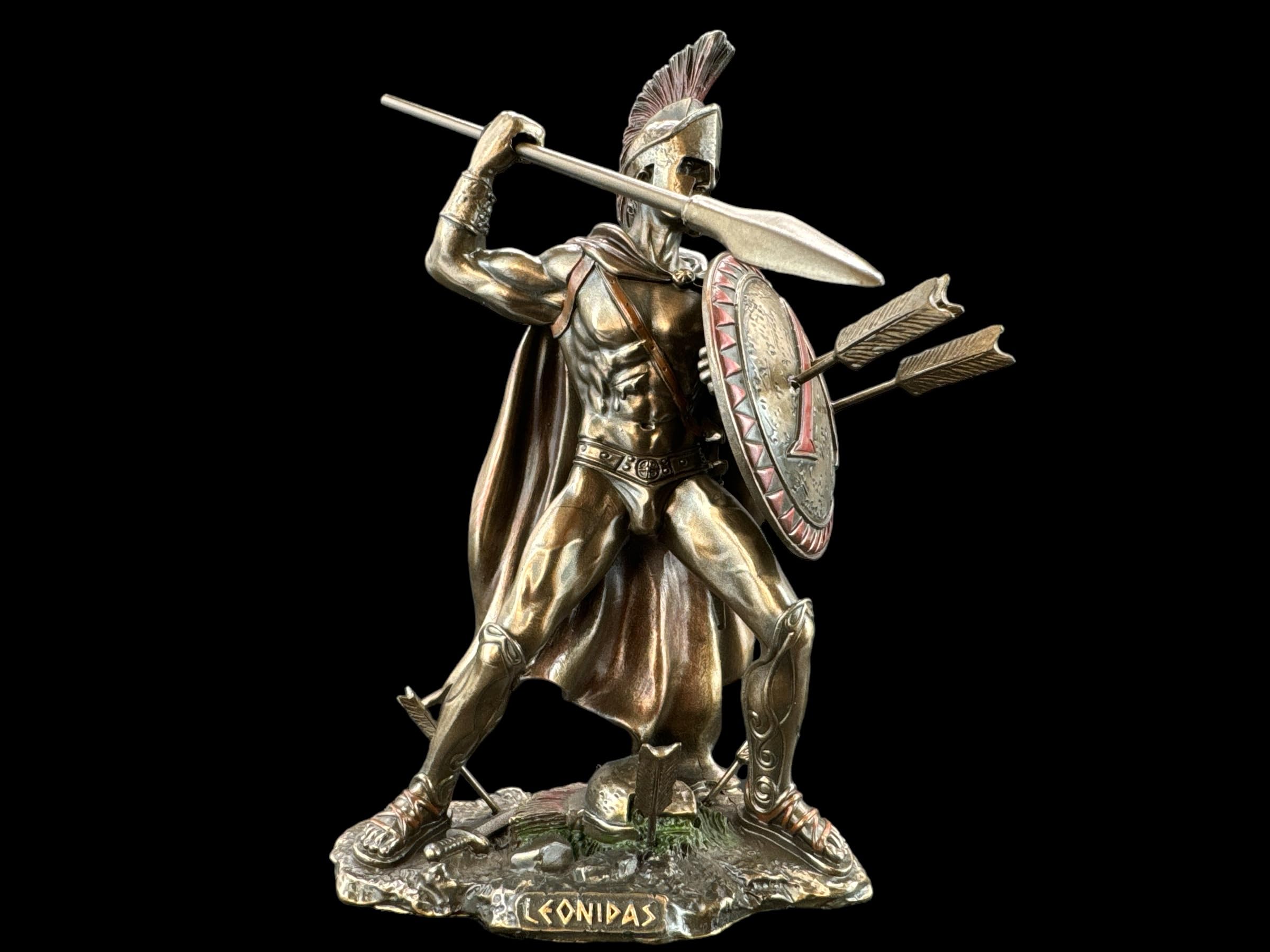57 SPECIAL REPLICAS Rzeźba dekoracyjna Leonidas – King von Sparty, figurka z brązu jako prezent do salonu, dekoracja figurki, dekoracja