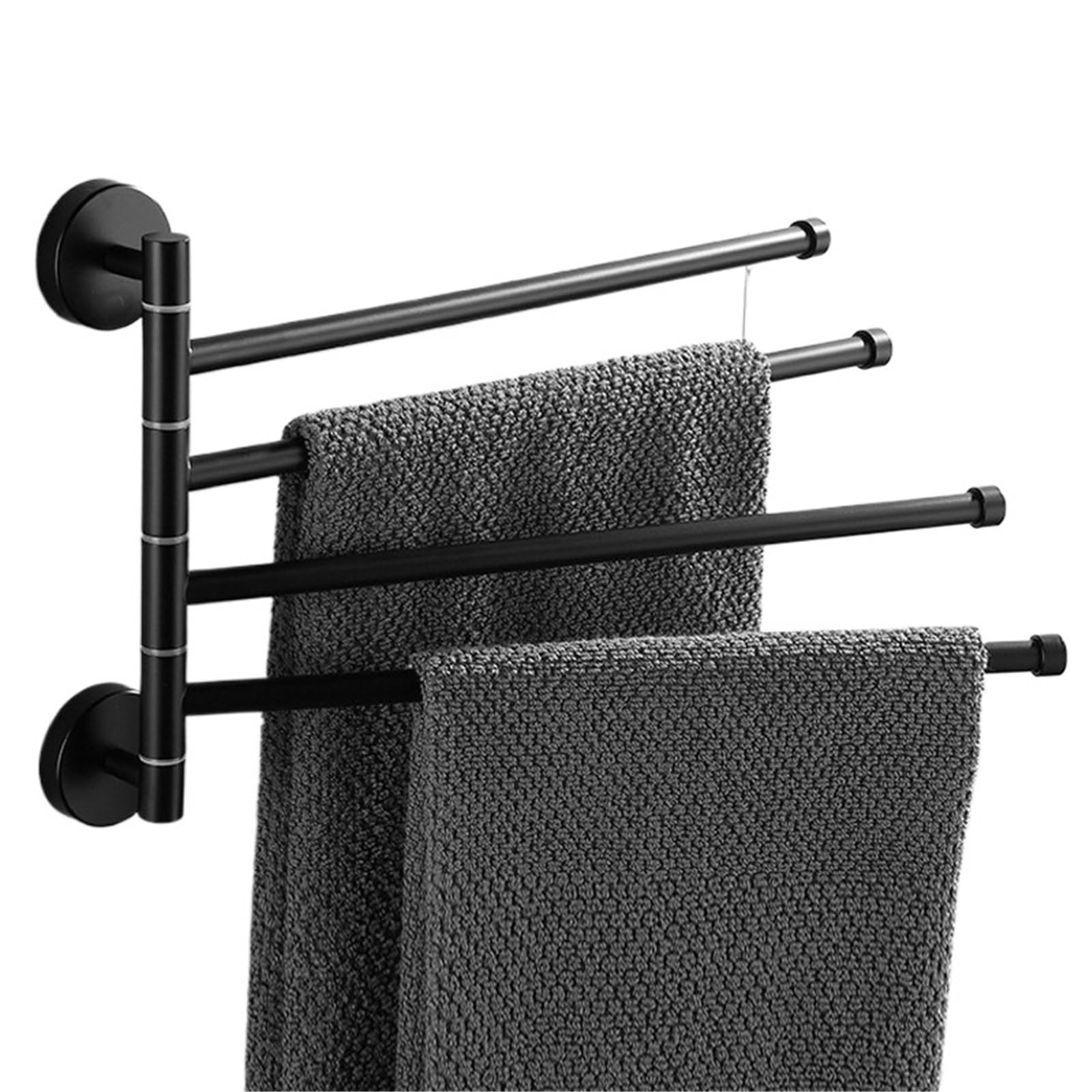 VAYEODEYU Foldable Swivel Wall Mount Towel Rails Stainless Steel For Bathroom Kitchen Bedroom