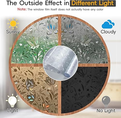 Miniatura 5 de Película decorativa de privacidad para ventana de arco iris, tinte para ventana de vidrieras para el hogar, calcomanías 3D para ventanas de vidrio,