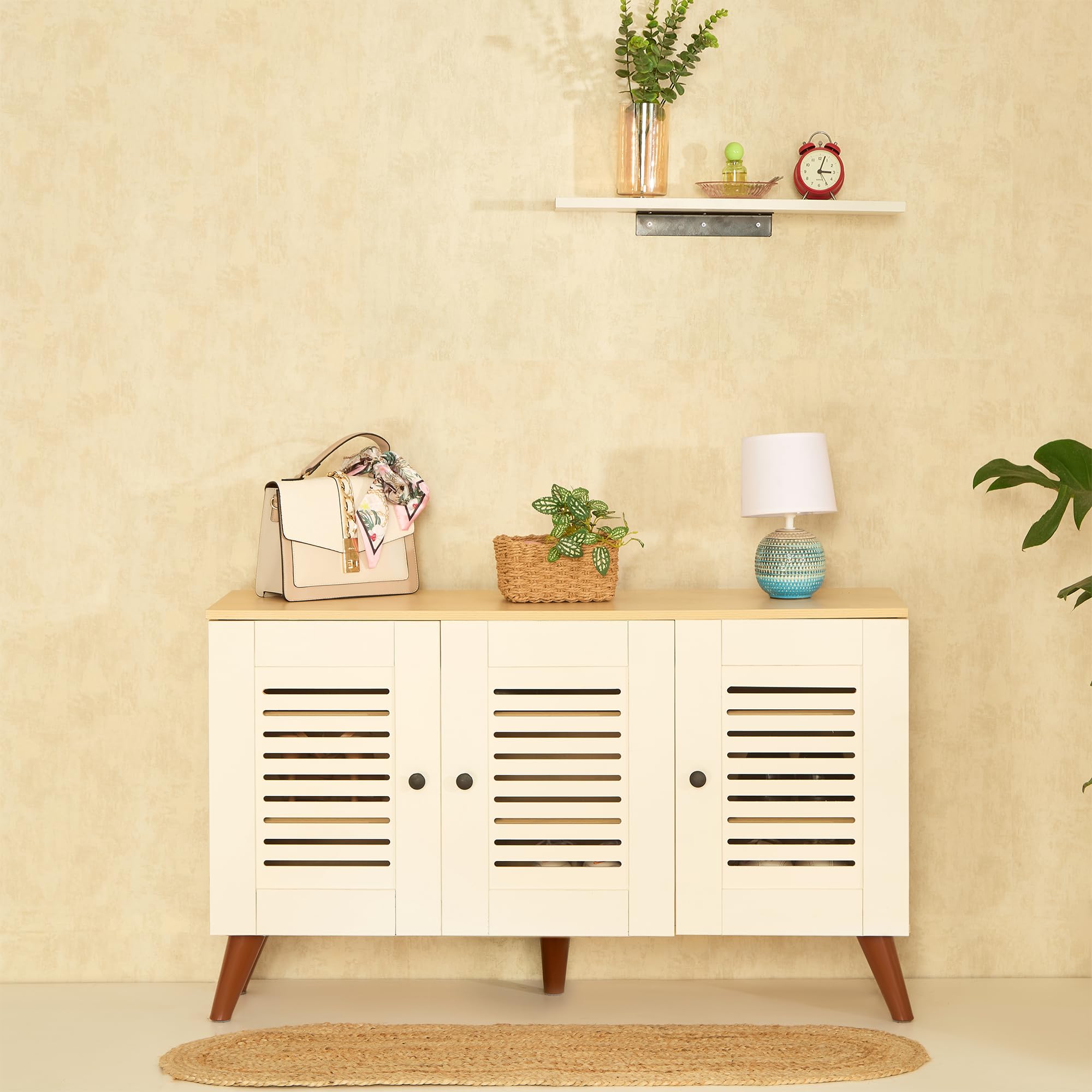 Green Soul Zuvio 3 Door | Engineered Wood Ventilated Shoe Rack | 6