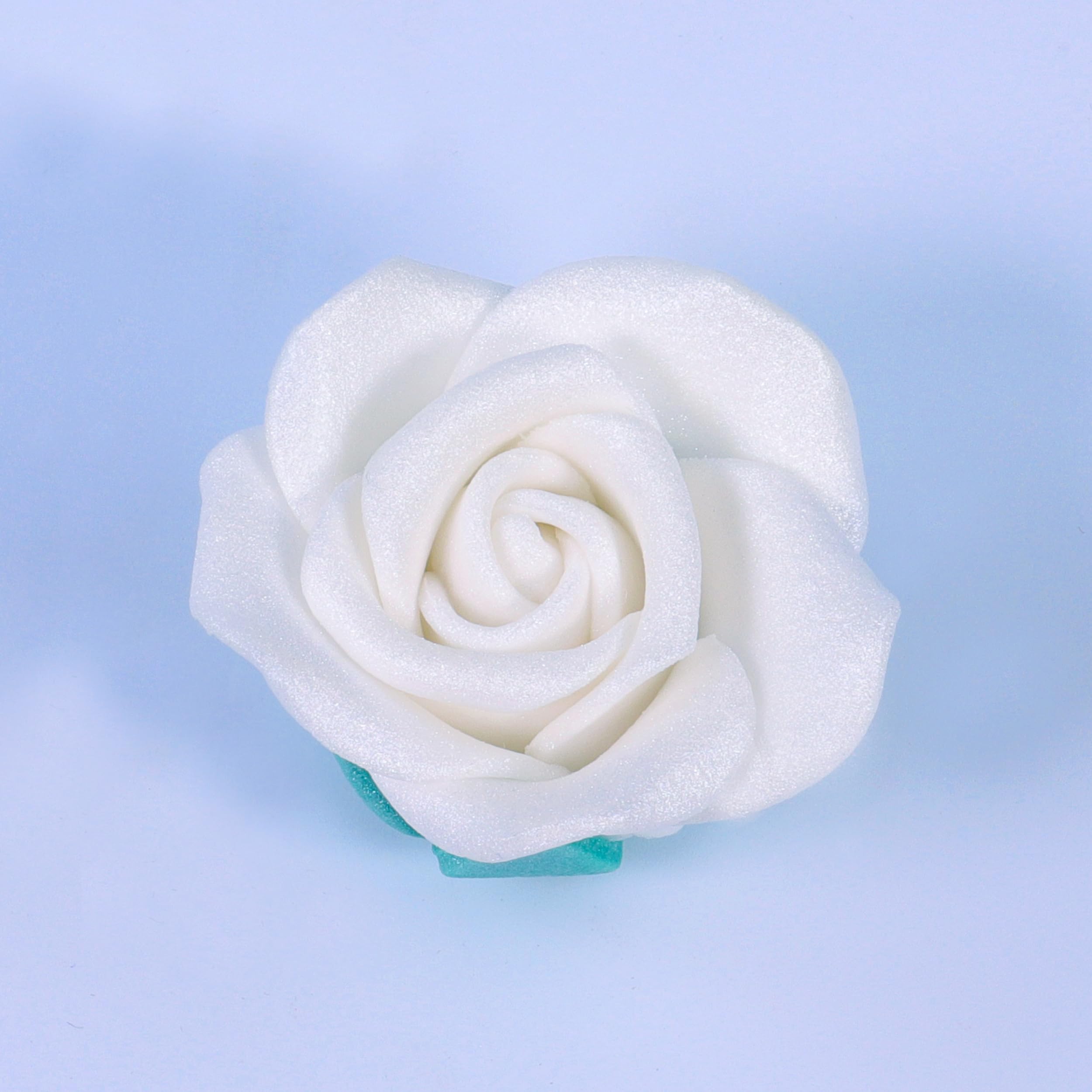 Rose Di Zucchero Bianche Per Torte, 62mm, 4 Pezzi | Decorazioni Edibili Per Matrimoni E Compleanni - Foto 6