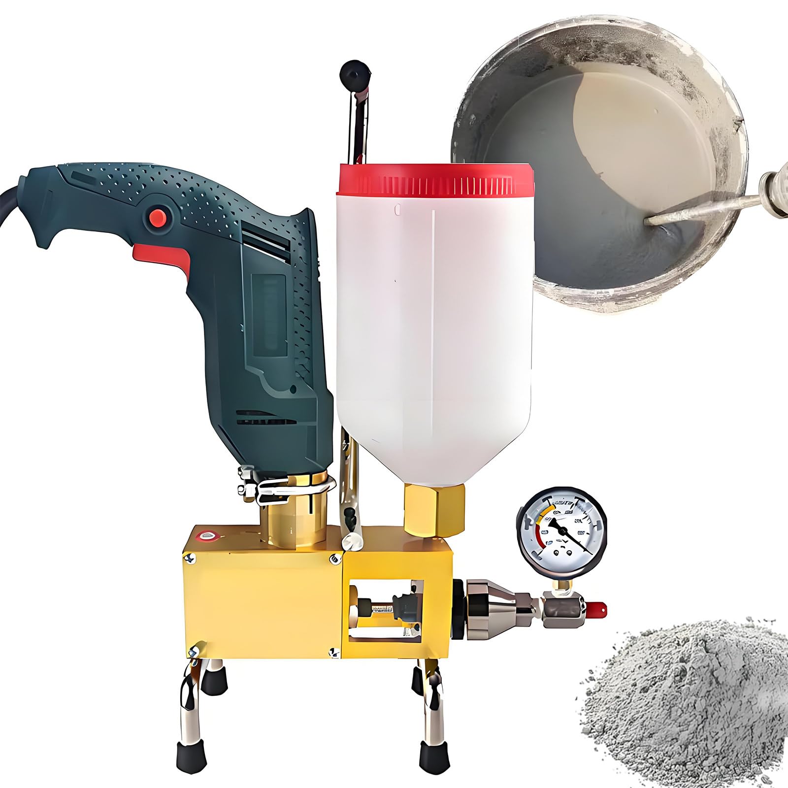 Máquina Inyección Espuma Poliuretano Alta Presión 1100w – Juntas Suelo,Grietas Hormigón,Reparación Fugas En Agua,Piscina,Casa Y Lechada Techo Practical