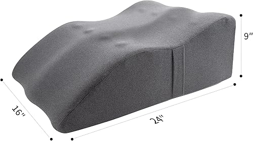 Miniatura 5 de Almohada de elevación de piernas con espuma viscoelástica suave, almohada de cuña para leer, descansar, cirugía, alivia la espalda, hinchazón,