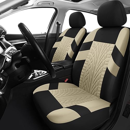 Miniatura 2 de VarCozy - Juego completo de fundas de asiento de asiento delantero y trasero dividido para automóvil, fundas para SUV, sedán, camioneta compatibles