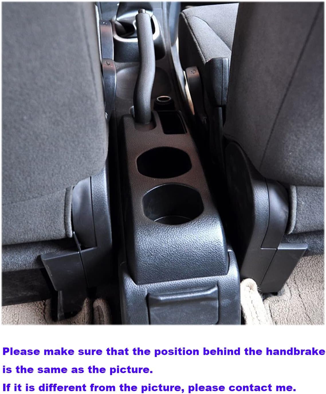 YJYWZH Armrest Box for Nissan Versa 2007-2011 Center Storage Box Hand Interior Centre Consoles with Cup Holder Arm Rest Double-Layer Accessories Black (4 USB Black with Black Thread)