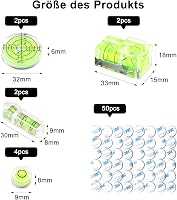 UOCAI 10 db Mini Szintmérő Szellőzővel, Kicsi Libella Kamera és Lakóautó Szereléshez 2