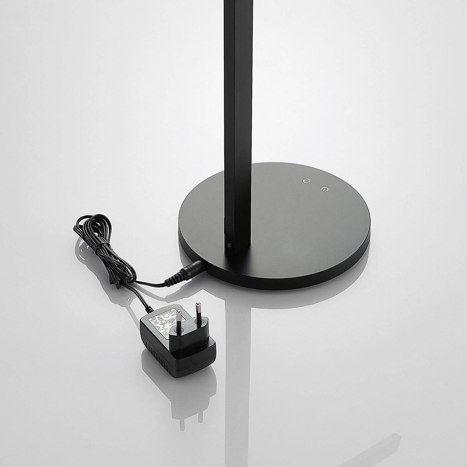Lindby LED Tischlampe Loretta dimmbar (Modern) in Schwarz (1 flammig,) - Tischleuchte Schreibtischlampe Nachttischlampe Arbeitszimmerleuchte