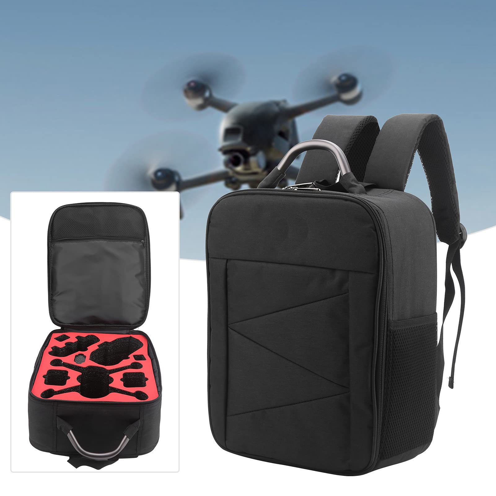 Zaino portatile per drone Custodia da viaggio antiurto Custodia protettiva Borsa multifunzionale per fotografia all'aperto Contenitore hardware ad alta capacità per FPV Combo